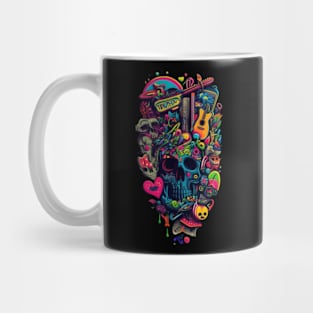 Colorful Skull Mug